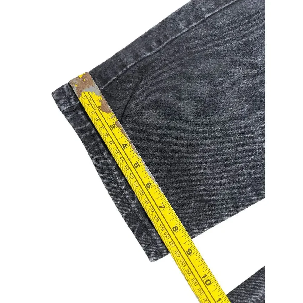 Vintage 90s Arizona Jeans Co Black Denim Jeans 40x30 Made in USA Relaxed Fit Y2K